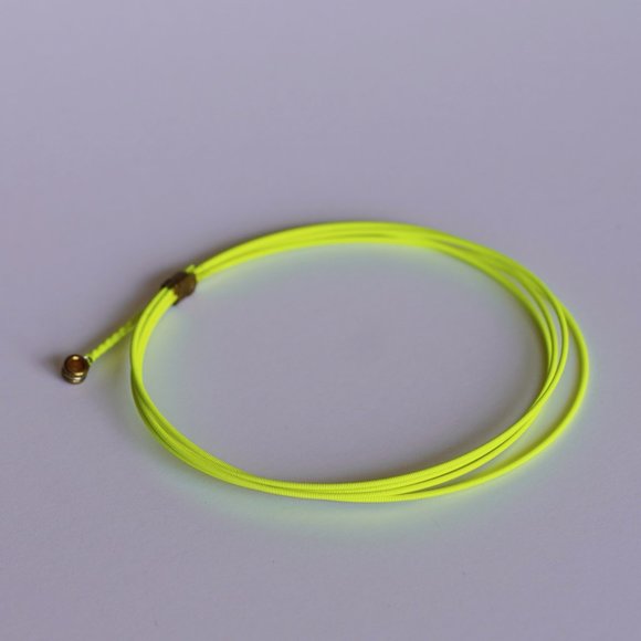 Guitar String Bracelet - Neon Yellow - Picture 2 of 3